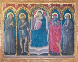 Madonna z Dzieciątkiem i czterema świętymi autorstwa Niccolo di Liberatore