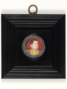 Domniemany autoportret artysty, 13 lat, ok. 1560 (akwarela na welinie) autorstwa Nicholas (attr.to) Hilliard