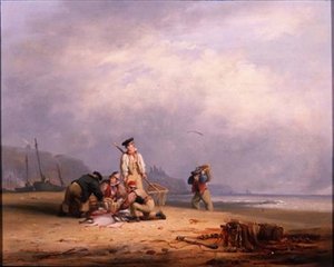 Fisherfolk sortuje swój dzienny połów autorstwa Nicholas Condy