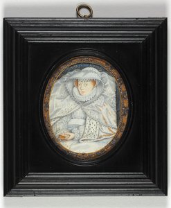 Dama tradycyjnie identyfikowana jako Maria Królowa Szkotów (emalia) autorstwa Nicholas Hilliard