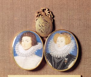 John Croker i jego żona Frances autorstwa Nicholas Hilliard