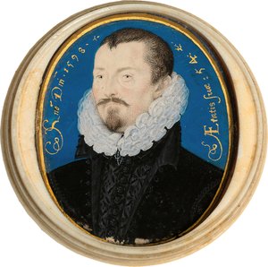 Portret Sir Thomasa Bodleya 1545-1613, 1598 autorstwa Nicholas Hilliard