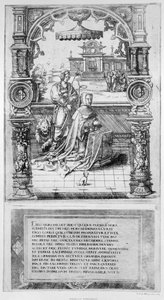 Epitafium Małgorzaty Austrii autorstwa Nicholas Hogenberg