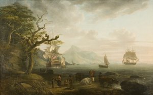 Widok Nevis z St. Kitts, 1790