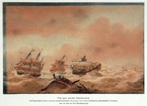 Dzień po bitwie pod Trafalgarem autorstwa Nicholas Pocock