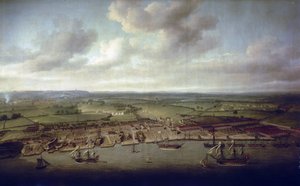Doki i doki Woolwich (Anglia), stocznia budynków królewskich od XVI wieku autorstwa Nicholas Pocock