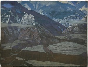 Fort Bhargarh, seria „Kulu”, 1929 autorstwa Nicholas Roerich