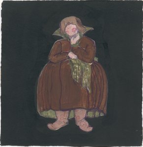 Projekt kostiumów do opery Rimskiego-Korsakowa „Opowieść o carze Saltanie”, 1919 autorstwa Nicholas Roerich