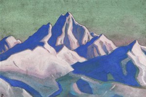 Himalaje”, 1943. autorstwa Nicholas Roerich
