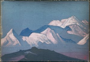 Himalaje, szkic, 1933 autorstwa Nicholas Roerich