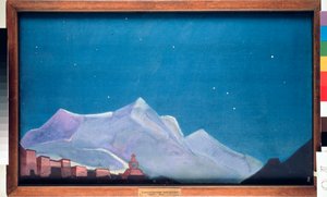 Królewski klasztor Hemis w Tybecie. (Buddyzm) Obraz Nicolas (Nicholas) Roerich (1874-1947), tempera na płótnie autorstwa Nicholas Roerich