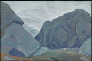Monhegan, Maine, seria „Ocean”, 1922 autorstwa Nicholas Roerich
