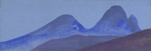 Studium górskie, ok. 1936-47 autorstwa Nicholas Roerich