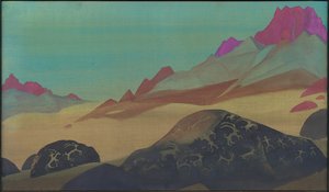 Skały Ladakhu, 1932 autorstwa Nicholas Roerich