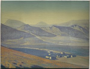 Sanktuaria i cytadele, z serii pod tym samym tytułem, 1925 autorstwa Nicholas Roerich