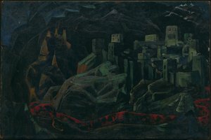 Martwe Miasto, 1918 autorstwa Nicholas Roerich
