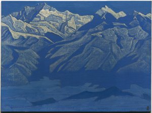 The Range, seria „Himalayan”, 1924 autorstwa Nicholas Roerich