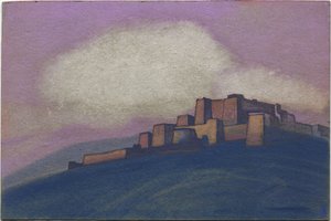 Twierdza tybetańska, 1936 autorstwa Nicholas Roerich