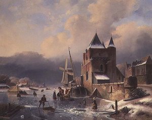 Zimowy krajobraz autorstwa Nicholas Rosenboom