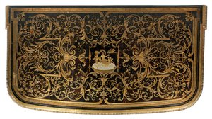 Detal komody Ludwika XIV (ormolu, mosiądz, szylkret i hebanowy boulle) (patrz także 486114-19) autorstwa Nicholas Sageot