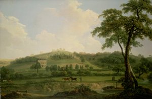 Widok Oakage Hall, Colwich autorstwa Nicholas Thomas Dall