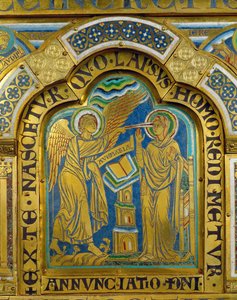 Zwiastowanie, z ołtarza w Verdun ... autorstwa Nicholas of Verdun