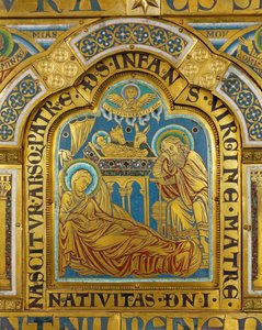 Narodzenie Pańskie z ołtarza w Verdun ... autorstwa Nicholas of Verdun