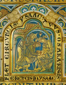 Obrzezanie Izaaka ... (emalia na złoconej miedzi) autorstwa Nicholas of Verdun