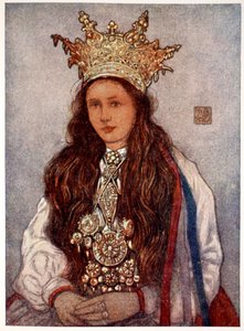 Panna młoda Hardanger, 1905 autorstwa Nico Jungman