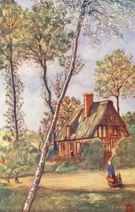 Scena wiejska (litografia kolorowa) autorstwa Nico Jungmann