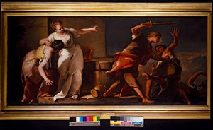 Moses & Daughter of Jerusalem (canvas) autorstwa Nicolò Grassi