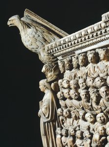 Пергамон эсвэл индэр, Никола Писано (идэвхтэй 1258-1278), Дэлгэрэнгүй мэдээлэл, Сиена сүм, Тоскана, 1265-1269поли autorstwa Nicola Pisano