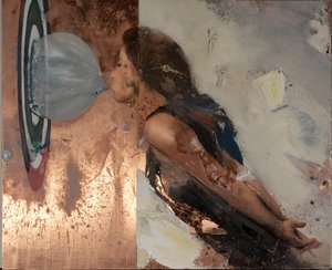Bubble IV, 2020 (olej na miedzi) autorstwa Nicola Pucci