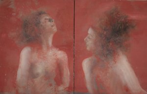 Dialog, 2015 (olej na płótnie) autorstwa Nicola Pucci