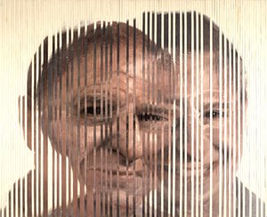 Face Fusion III, 2007 (olej na płótnie wycięty i nałożony na deskę)