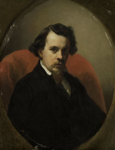 Portret Karola Henri Josepha Leickera, malarza autorstwa Nicolaas Pieneman (signed by artist)