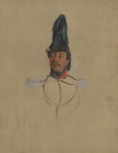 Studium portretowe kapitana T.S. nabal autorstwa Nicolaas Pieneman