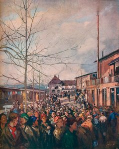 Obóz jeniecki Ruhleben, kolacja wigilijna, 1917 r.