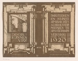 Projekt zespołu: Sprawozdanie Dnia Szkoły Rysunku i Rzemiosła Artystycznego dla dziewcząt w Amsterdamie ok. 1920 r. autorstwa Nicolaas van de Vecht