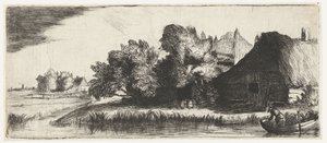 Krajobraz z farmą autorstwa Nicolaes Anthoni Flinck (attributed to)