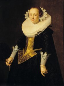 Portret 22-letniej kobiety, 1628. autorstwa Nicolaes Eliasz. Pickenoy