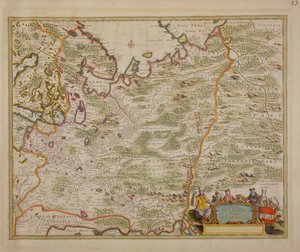 Mapa Rosji i Europy Wschodniej z Atlas Minor, 1745 r.