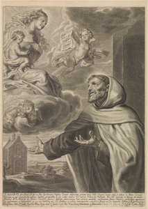 Św. Agabus z Jerozolimy adoruje Maryję
