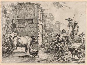 Wodopoj. autorstwa Nicolaes Pietersz. Berchem