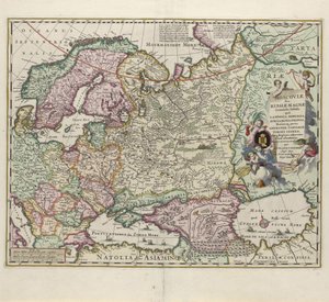 Mapa Rosji, druga połowa XVII wieku