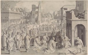 Adoracja Królów autorstwa Nicolaes de Bruyn