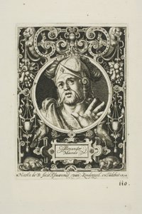 Aleksander Wielki, płyta druga z The Nine Worthies autorstwa Nicolaes de Bruyn