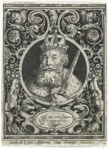Karol Wielki, król Franków, 1594 autorstwa Nicolaes de Bruyn