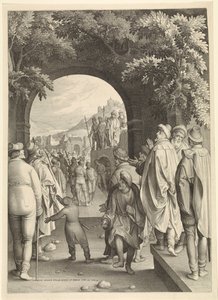 Ecce Homo Męka Chrystusa (tytuł serii) autorstwa Nicolaes de Bruyn