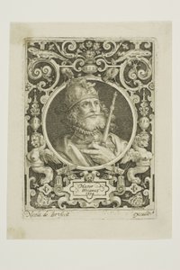 Hektor z Troi, płyta pierwsza z The Nine Worthies autorstwa Nicolaes de Bruyn